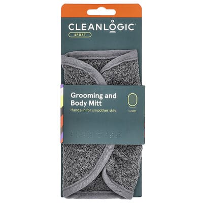 Sport, Grooming and Body Mitt, Gray, 1 Count