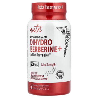 Nutri Dihydro Berberine+, 60 веганских капсул