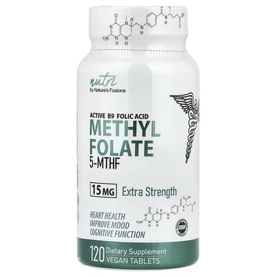 Methyl Folate, 15 mg, 120 Vegan Tablets