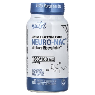 Nutri NEURO-NAC™, Glycine & NAC Ethyl Ester, 60 веганских капсул