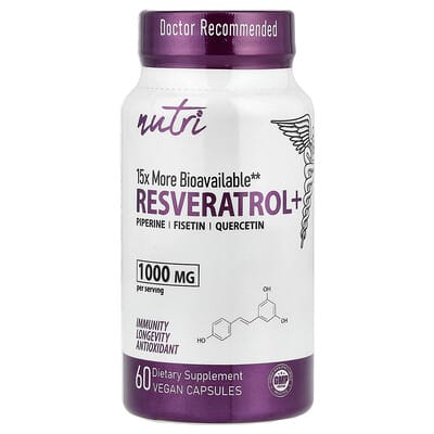 Nutri Resveratrol+, 60 веганских капсул