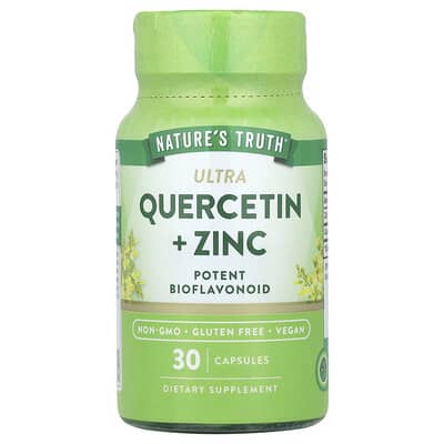 Nature's Truth Ультра кверцетин + Zinc, 30 капсул
