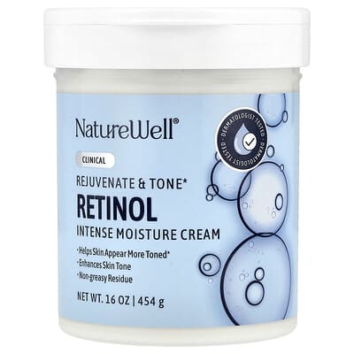 Крем Naturewell Retinol, Intense Moisture Cream, 16 oz (454 g)