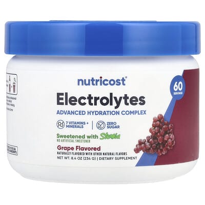 Electrolytes, Advanced Hydration Complex, Grape, 8.4 oz (234 g)