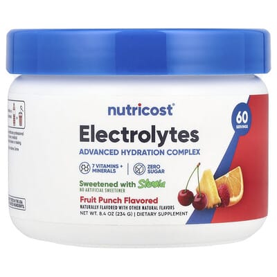 Electrolytes, Advanced Hydration Complex, Fruit Punch, 8.4 oz (234 g)