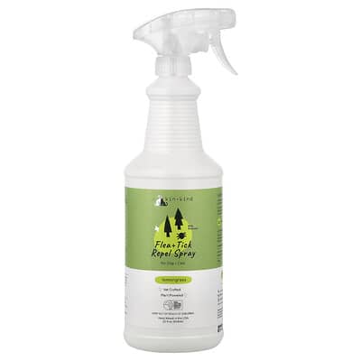 Спрей от блох и клещей, для собак и кошек, Lemongrass, 32 fl oz (946 ml)