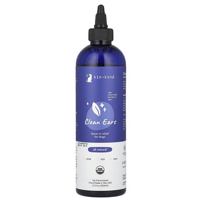 Средство для ушей Clean Ears для собак, 12 fl oz (354 ml)