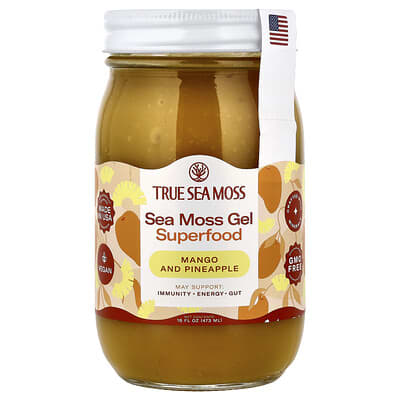 Sea Moss Gel Superfood, Mango and Pineapple, 16 fl oz (473 ml)