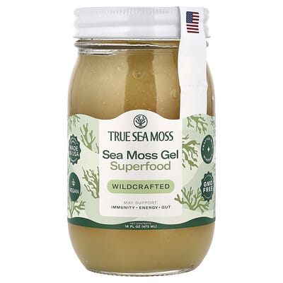 Sea Moss Gel Superfood, Wildcrafted, 16 fl oz (473 ml)