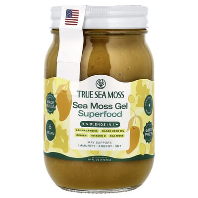 Sea Moss Gel Superfood, 5 Blends In 1, 16 fl oz (453 ml)