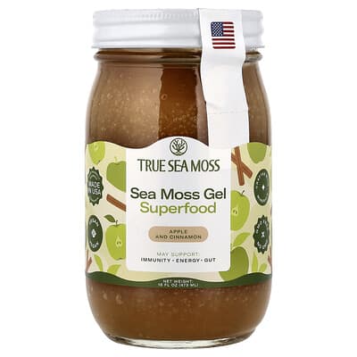 Sea Moss Gel Superfood, Apple and Cinnamon, 16 fl oz (473 ml)