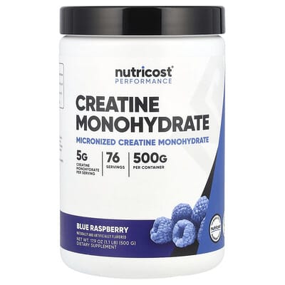 ​Performance, Creatine Monohydrate, Blue Raspberry, 17.9 oz (500 g)