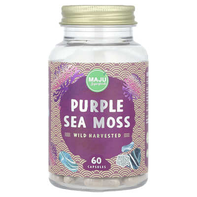 Purple Sea Moss, 60 Capsules (500 mg per Capsule)