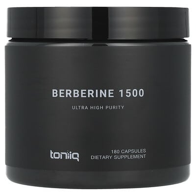 Toniiq Berberine 1500, 180 капсул (500 mg per Capsule)