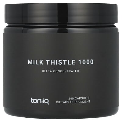 Toniiq Milk Thistle 1000, 240 капсул (500 mg per Capsule)