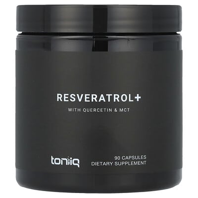 Toniiq Resveratrol+, с Quercetin и MCT, 90 капсул