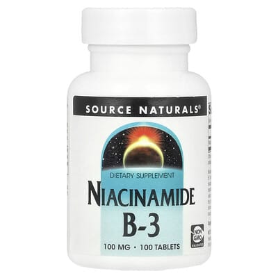 Niacinamide B-3, 100 mg, 100 таблеток
