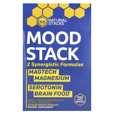 Mood Stack, 2 флакона, по 15 вегетарианских капсул