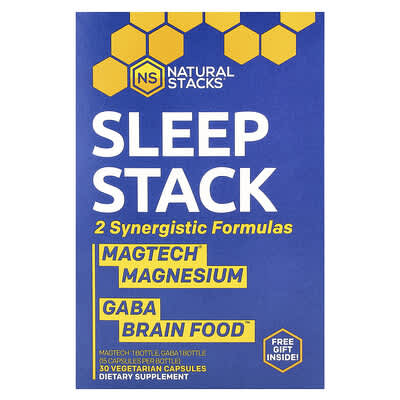 Добавка Sleep Stack 2 Bottles 15 Vegetarian Capsules Each