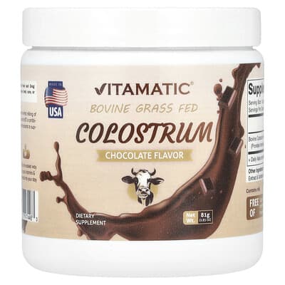 Bovine Grass Fed Colostrum, шоколад, 2.85 oz (81 g)