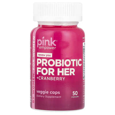Пробиотик Pink for Her +Cranberry, 50 капсул