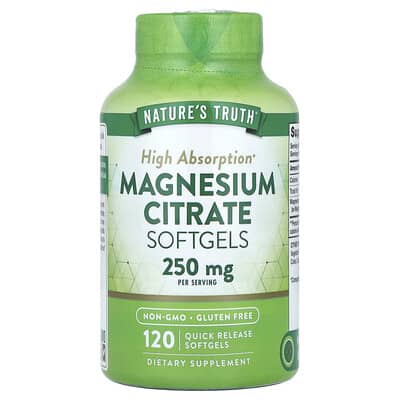 Magnesium Citrate, 120 мягких капсул (125 mg на капсулу)
