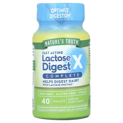 Nature's Truth Lactose Digest X™ Complete, 40 таблеток (90 mg на таблетку)