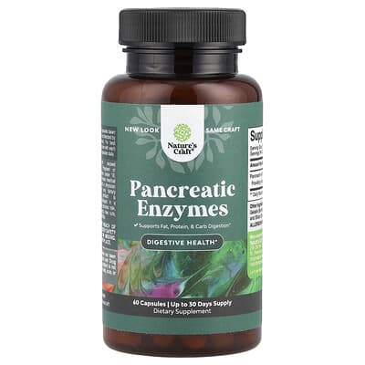 Pancreatic Enzymes, 60 капсул (325 mg на капсулу)