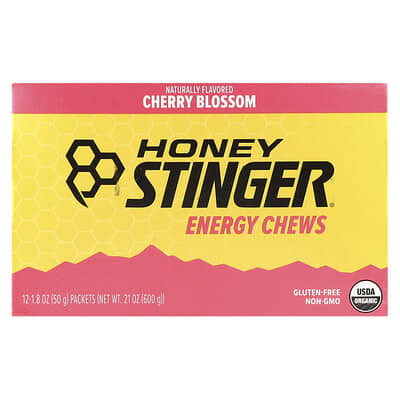 Honey Stinger Энергетические жевательные конфеты Cherry Blossom, 12 пакетов по 1.8 oz (50 g)
