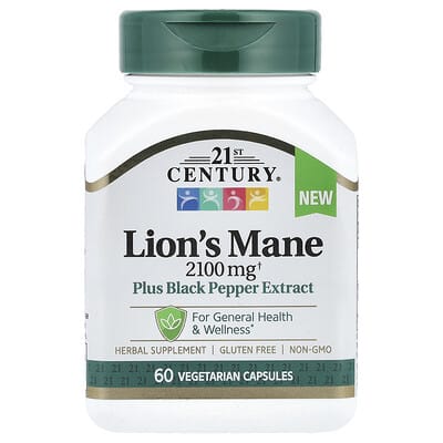 Lion's Mane, 2,100 mg, 60 Vegetarian Capsules