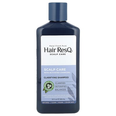Очищающий шампунь Hair ResQ®, уход за кожей головы с активированным углем, 12 fl oz (355 ml)