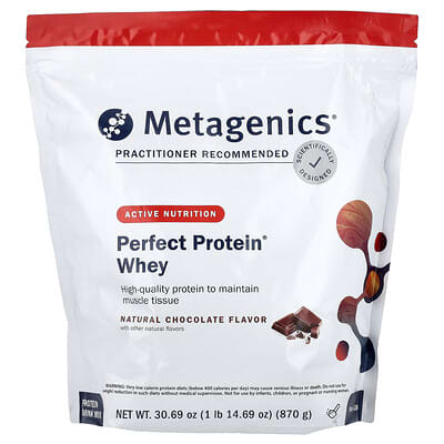 Metagenics Perfect Protein Whey, натуральный шоколад, 1 lb 14.69 oz (870 g)