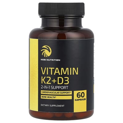 Vitamin K2 + D3, 60 капсул