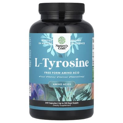 L-Tyrosine, 240 капсул (500 mg на капсулу)