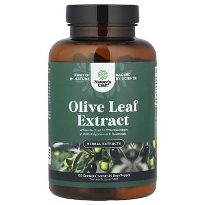 Экстракт листьев оливы Nature's Craft 750 mg 120 Capsules