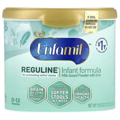 Детская смесь Enfamil Reguline® Milk-Based Powder With Iron, 0-12 Months, 19.5 oz (553 g)