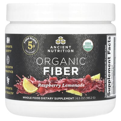 Organic Fiber, Raspberry Lemonade, 6.5 oz (185.2 g)