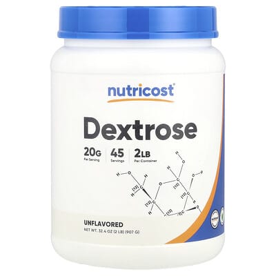 Nutricost Dextrose, без вкуса, 2 lb (907 g)