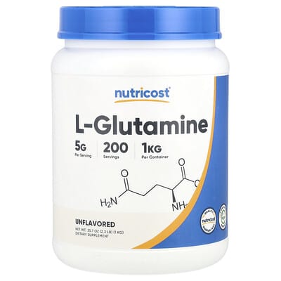 L-Glutamine Nutricost, без вкуса, 35.7 oz (1 kg)