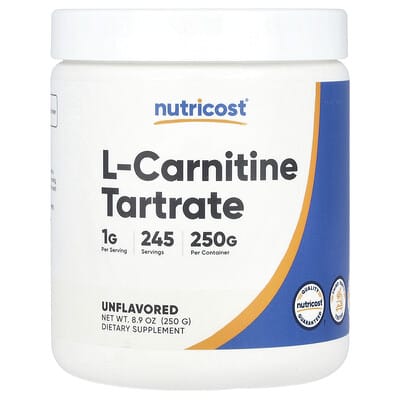L-Carnitine Tartrate, без вкуса, 8.9 oz (250 g)