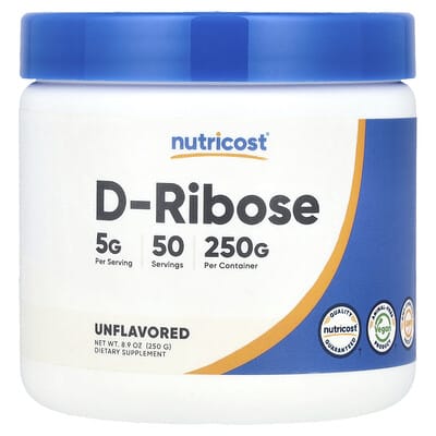 D-Ribose, без вкуса, 8.9 oz (250 g)