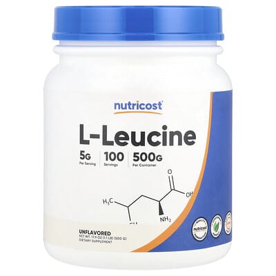 L-Leucine, без вкуса, 17.9 oz (500 g)