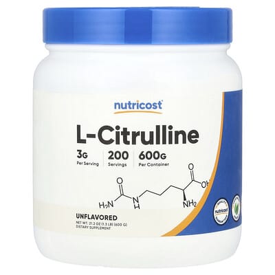 L-Citrulline, без вкуса, 1.3 lb (600 g)