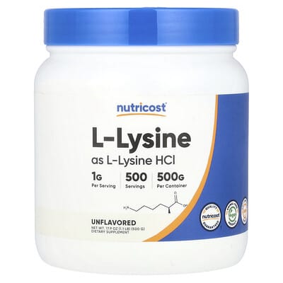 L-Lysine без вкуса, 17.9 oz (500 g)