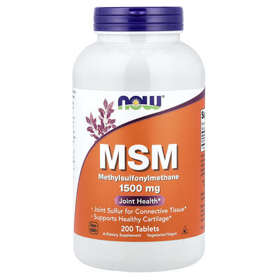 MSM, 1,500 mg, 200 таблеток