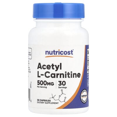 Ацетил L-карнитин, 500 mg, 30 капсул