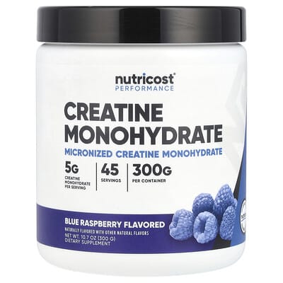 Performance, креатин моногидрат, Blue Raspberry, 10.7 oz (300 g)