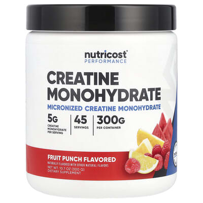 Performance, Creatine Monohydrate, Fruit Punch, 10.7 oz (300 g)