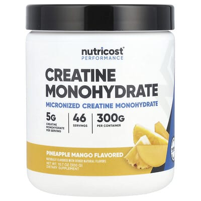 Creatine Monohydrate Performance, ананас-манго, 10.7 oz (300 g)
