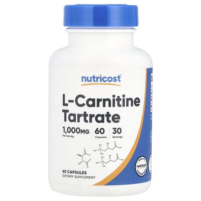 L-Carnitine Tartrate, 60 капсул (500 mg на капсулу)